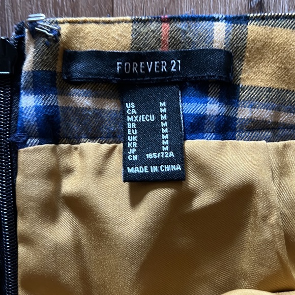 Forever 21 Plaid Skirt M - Picture 3 of 7